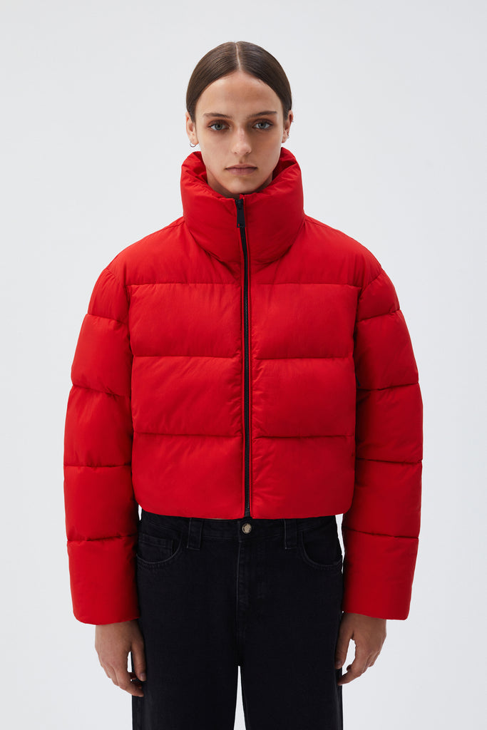BREKKA Toulouse Short Puffer - red - front