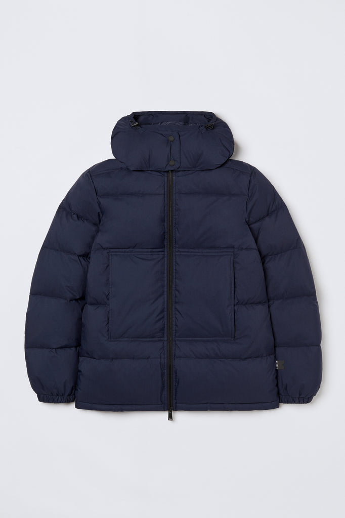 BREKKA Men London Puffer - navy blue - flat lay