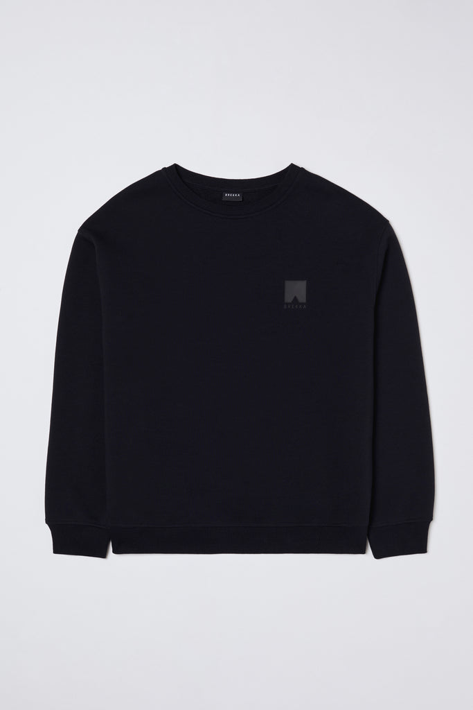 BREKKA Man Memphis Sweater - black - flat lay